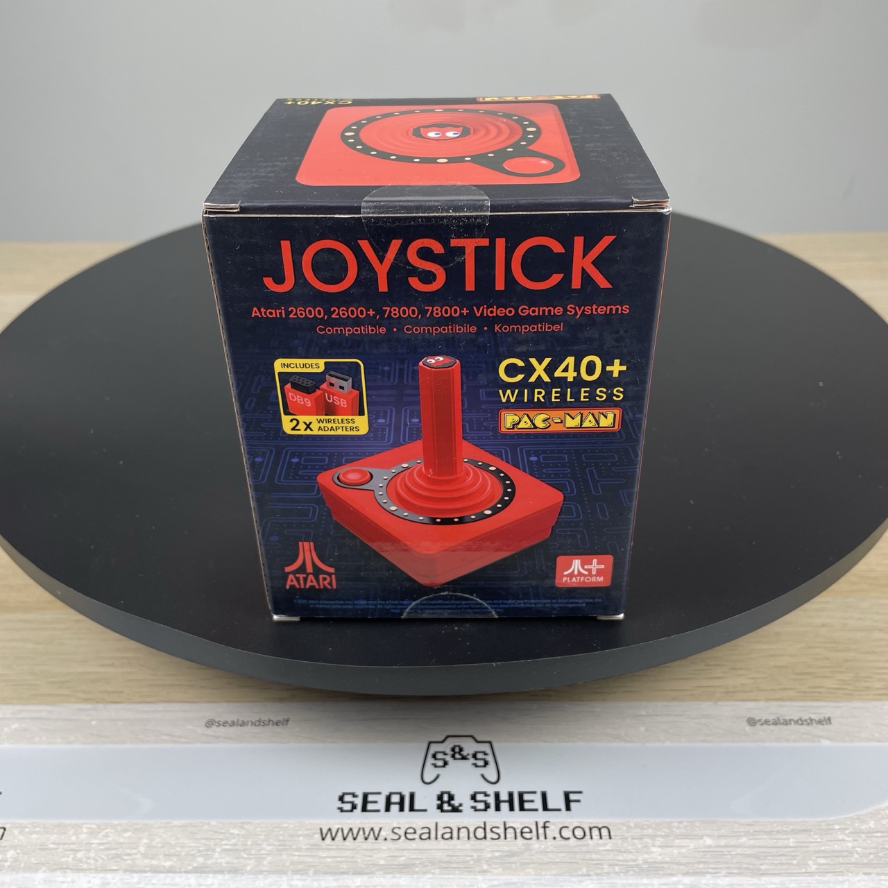 Atari CX40+ Wireless Joystick – Pac-Man Edition - Red