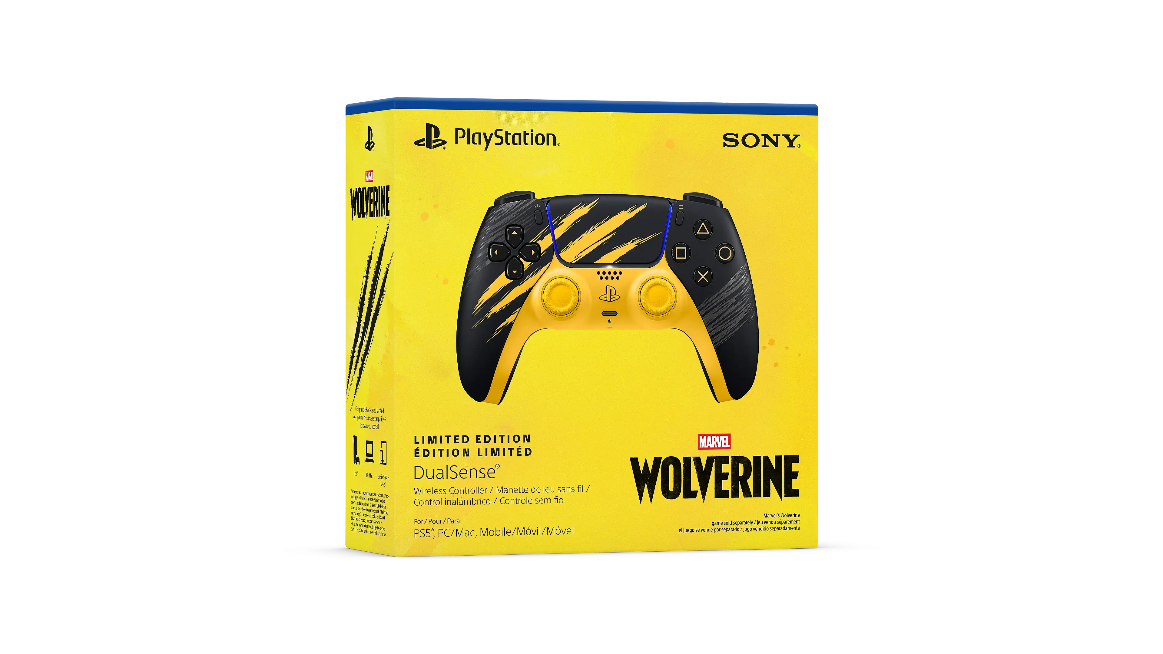Sony Dualsense Wolverine Yellow PS5