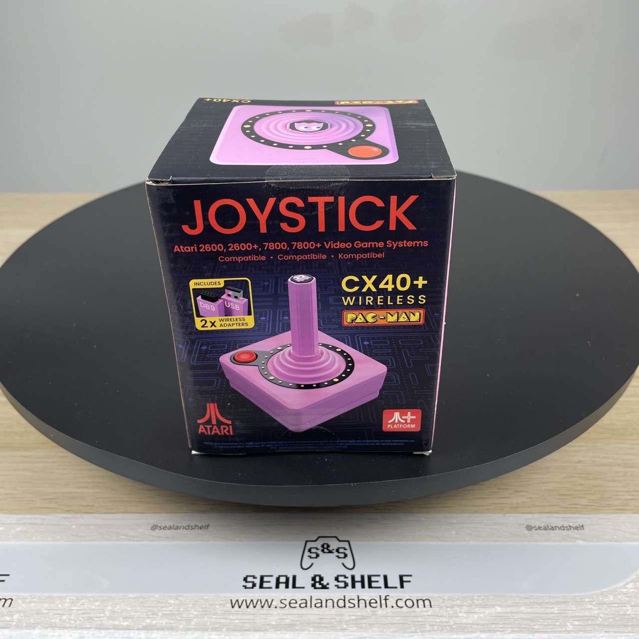 Atari CX40+ Wireless Joystick – Pac-Man Edition - Pink
